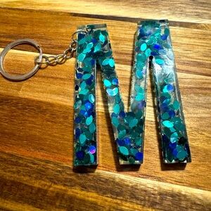 M letter key chain or bag clip!